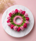 Handmade Crochet Floral Scrunchie – Soft Cotton Hair Tie | Aesthetic Flower Hair Accessory for Women & Girls
